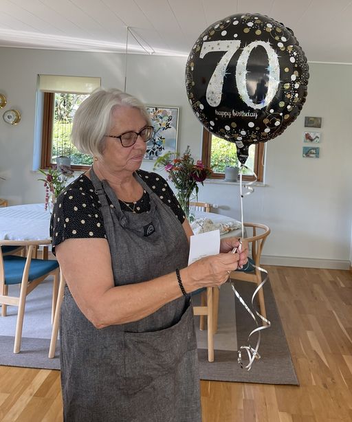 Kirsten 70 år..