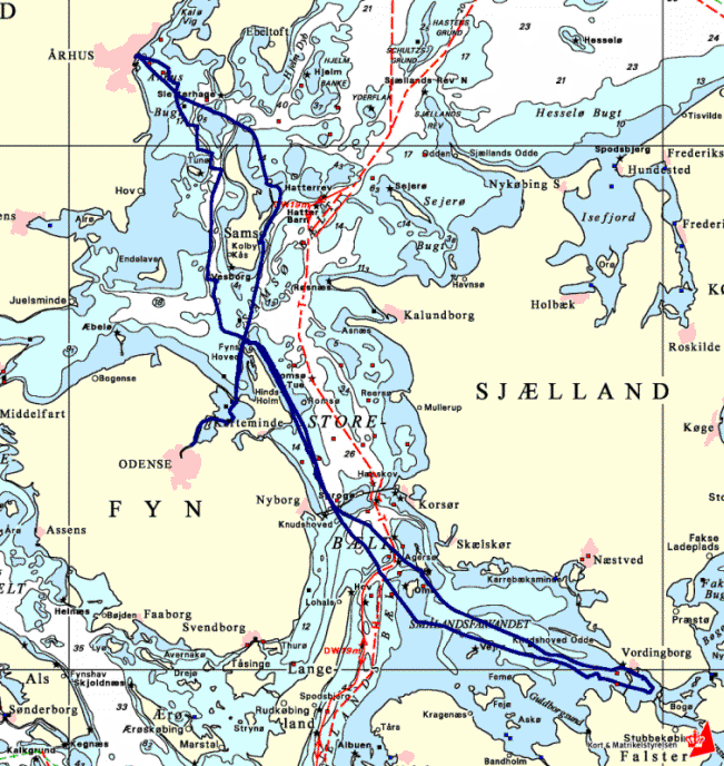 Gabet - Stige - Gabet - Ballen - Aarhus - Fynshoved - Hjemme.